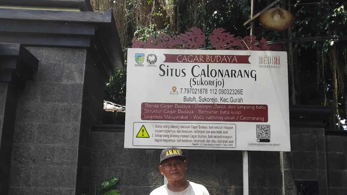 Mohammad Zainuri juru pelihara (Jupel) tertua yang dinaungi Dinas Pariwisata dan Kebudayaan (Disparbud) Kabupaten Kediri (Diana Yunita Sari)
