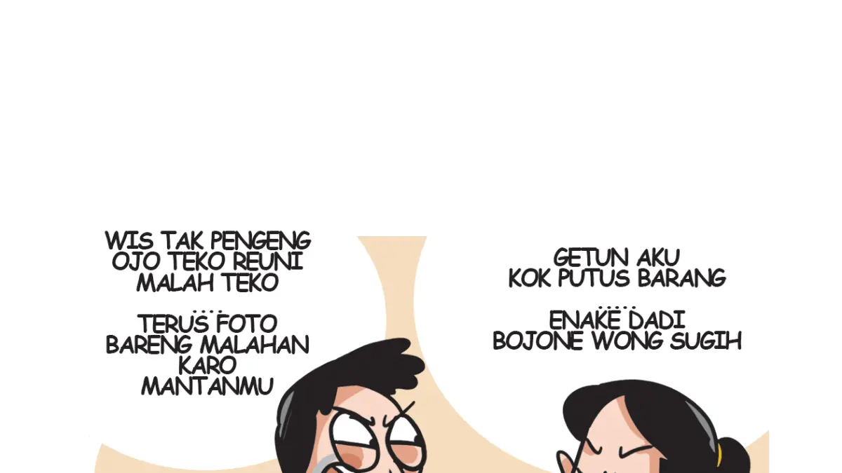 Ilustrasi bertemu mantan (Afrizal Syaiful M/JPRK)