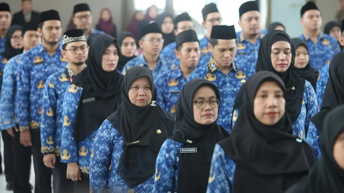 Ilustrasi ASN Pemkab Kediri. Mulai Jumat (10/4) ini, pemkab akan menerapkan WFH untuk sebagian pegawai. (Foto: Wahyu Adji)