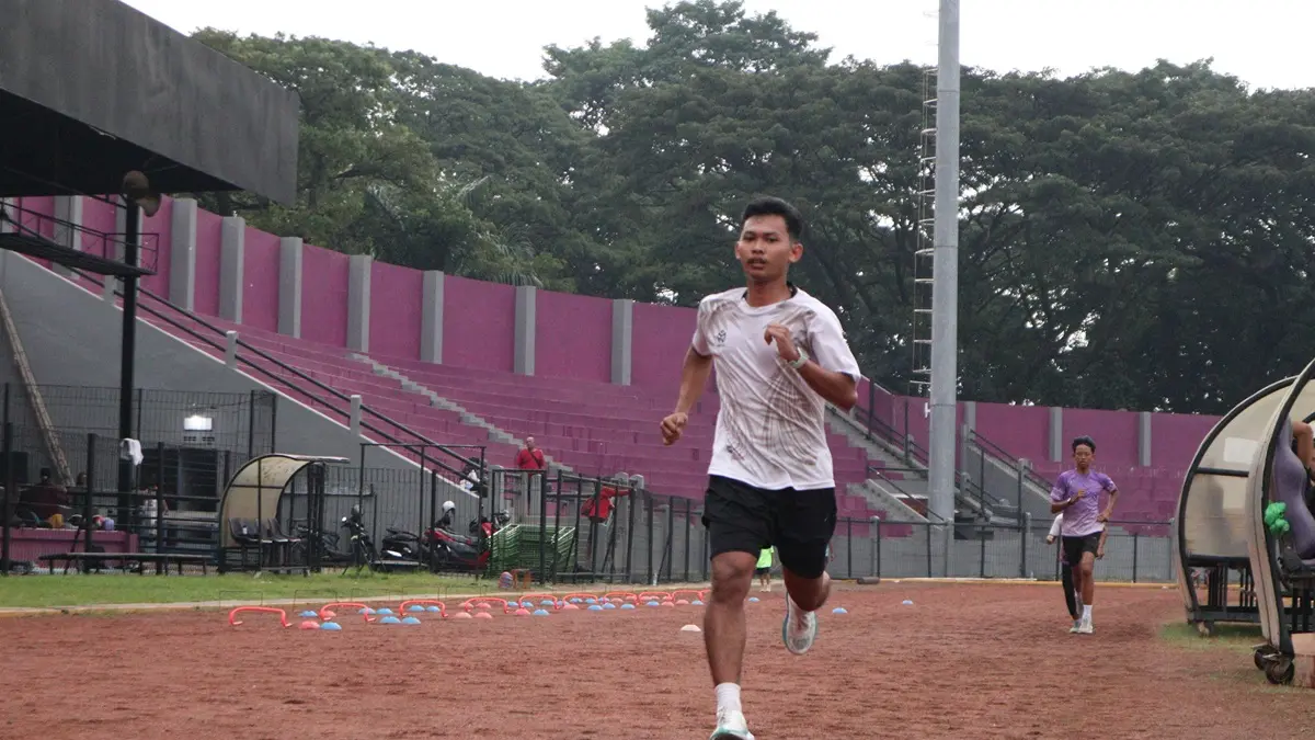 Atlet atletik Kota Kediri. (FOTO: Emilia Susanti/JPRK)