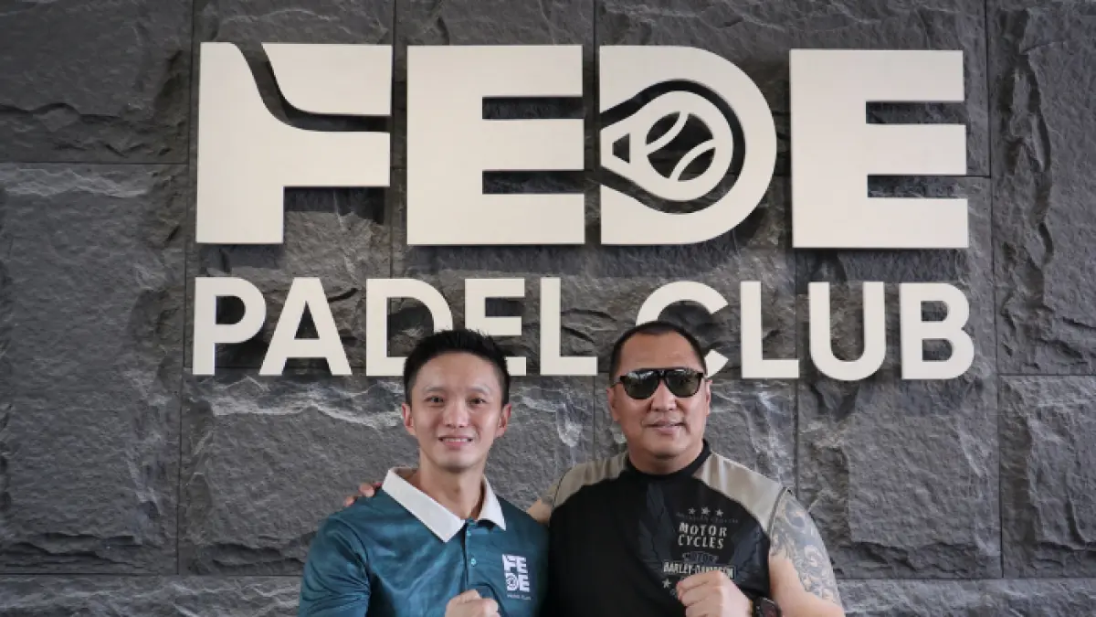 HDCI Jatim saat singgah di FEDE Padel.