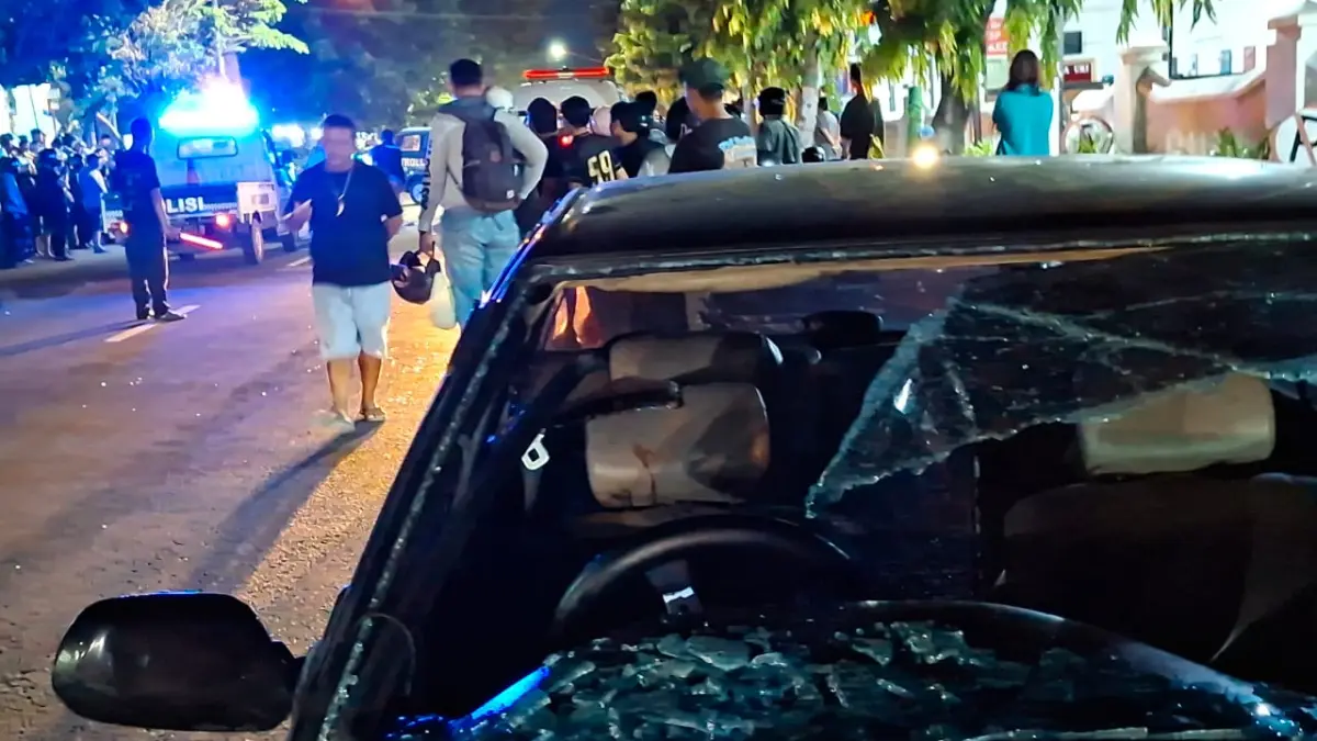 Kecelakaan maut di depan Lapas Kediri.