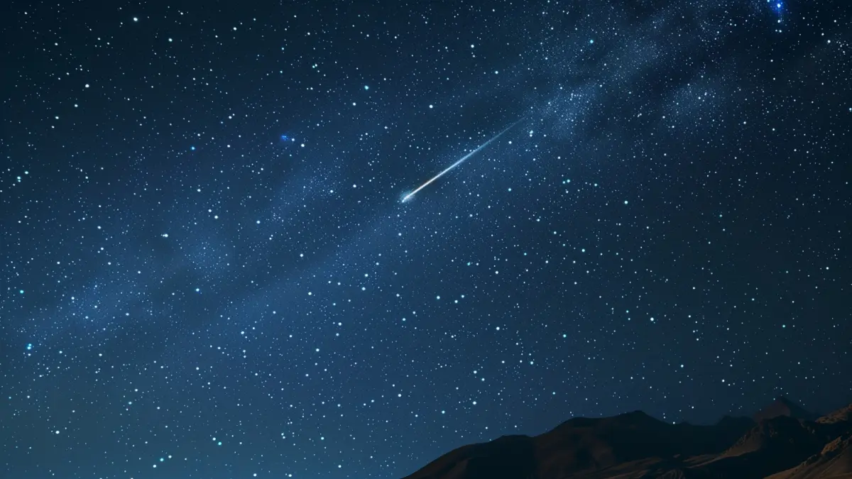 Ilustrasi Hujan Meteor Lyrid