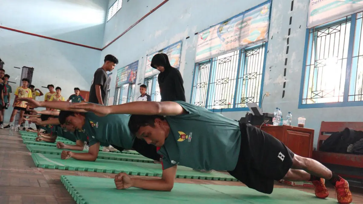 Atlet Kota Kediri jalani tes parameter. (FOTO: Emilia/JPRK)