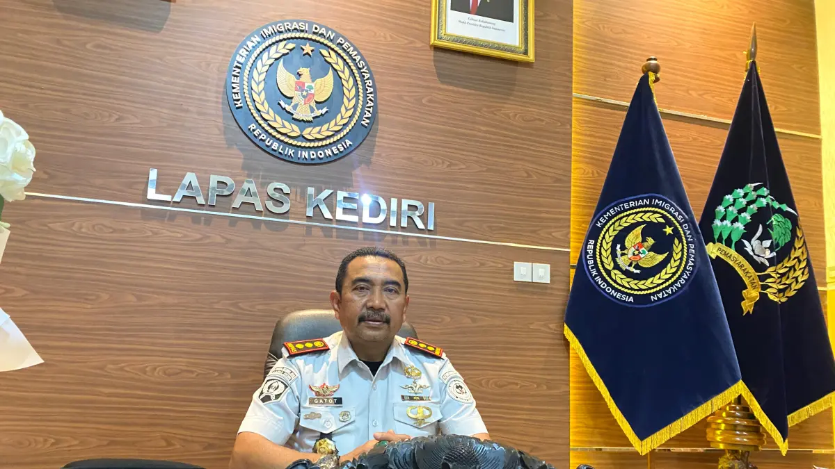 Kepala Lapas Kelas II A Kediri Gatot Tri Rahardjo (Hilda Nurmala Risani/JPRK)