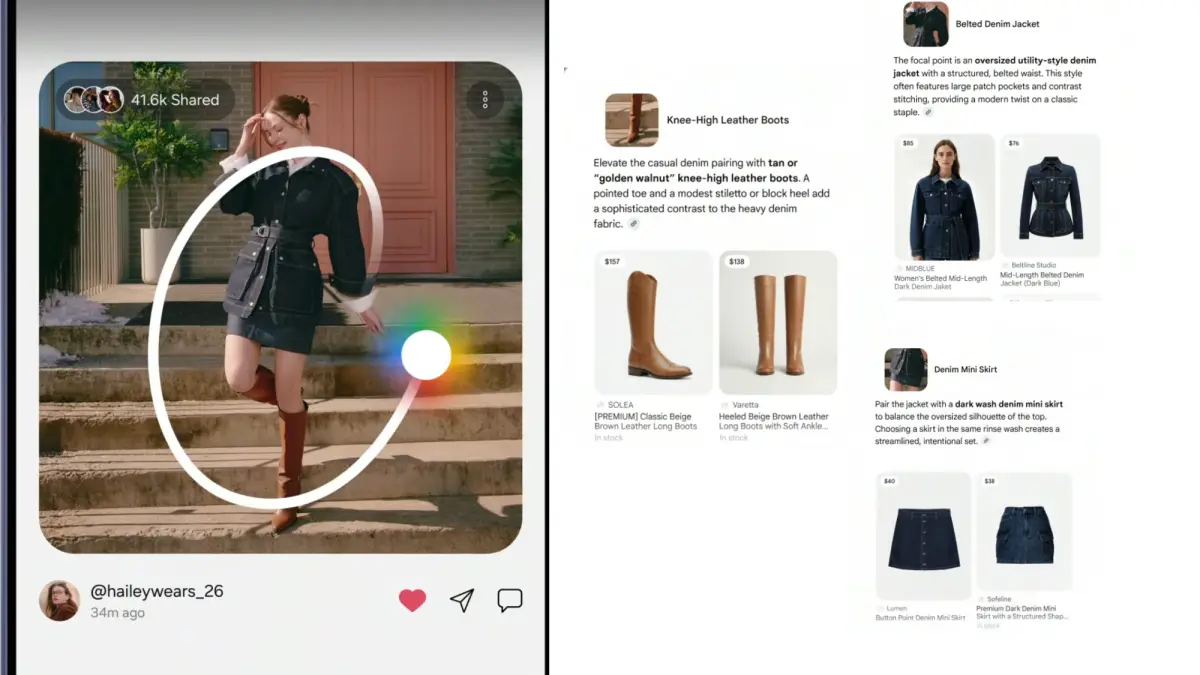 Pembaruan Circle to Search 3.0 with Google di Galaxy S26 Series kini memungkinkan pengguna untuk melingkari dan mencari banyak objek sekaligus dalam satu gambar secara bersamaan. (foto: Dok. Samsung)