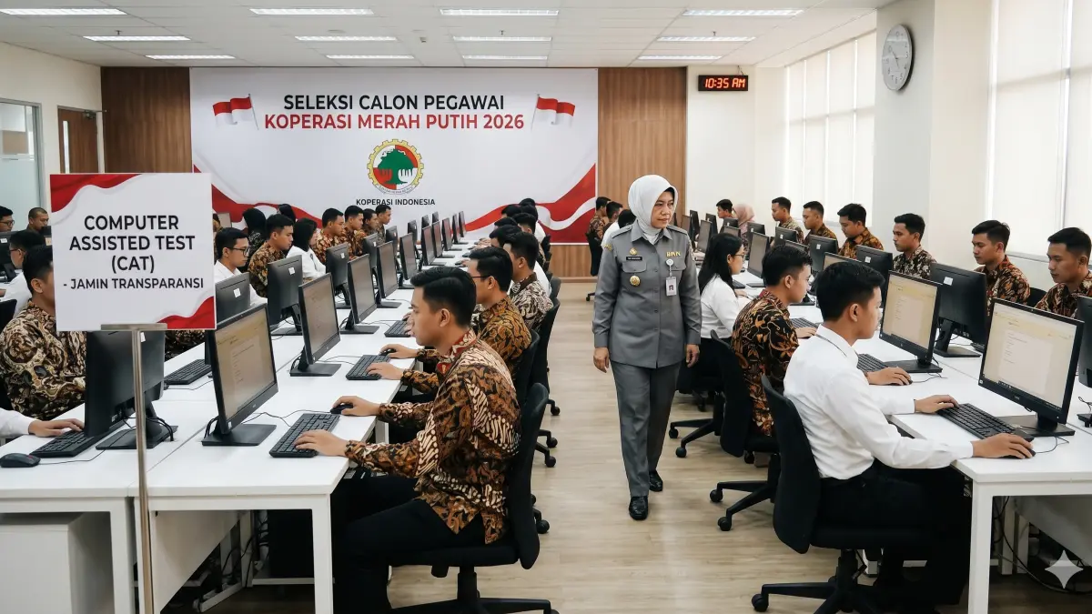 Ilustrasi Seleksi Pegawai Koperasi Merah Putih (Generate by Gemini AI)
