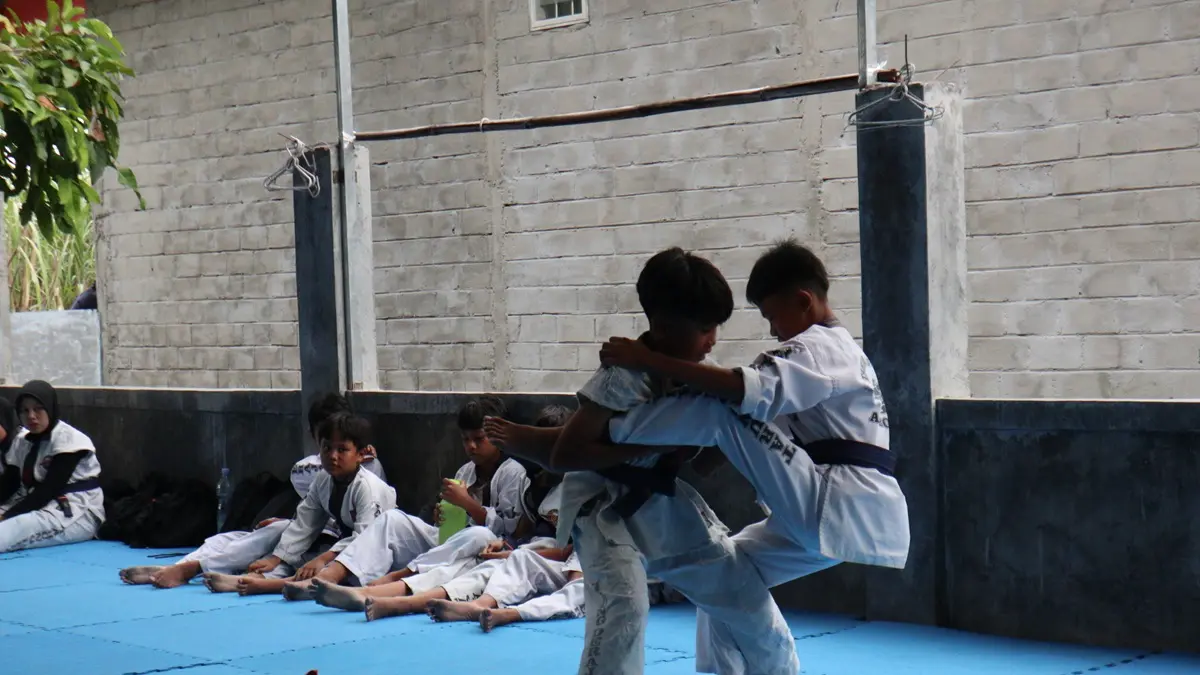 Atlet tarung derajat Kabupaten Kediri. (FOTO: Emilia/JPRK)