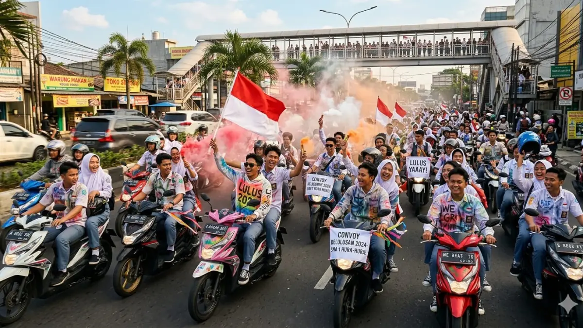 Polres Kediri larang perayaan kelulusan sekolah dengan kegiatan konvoi.