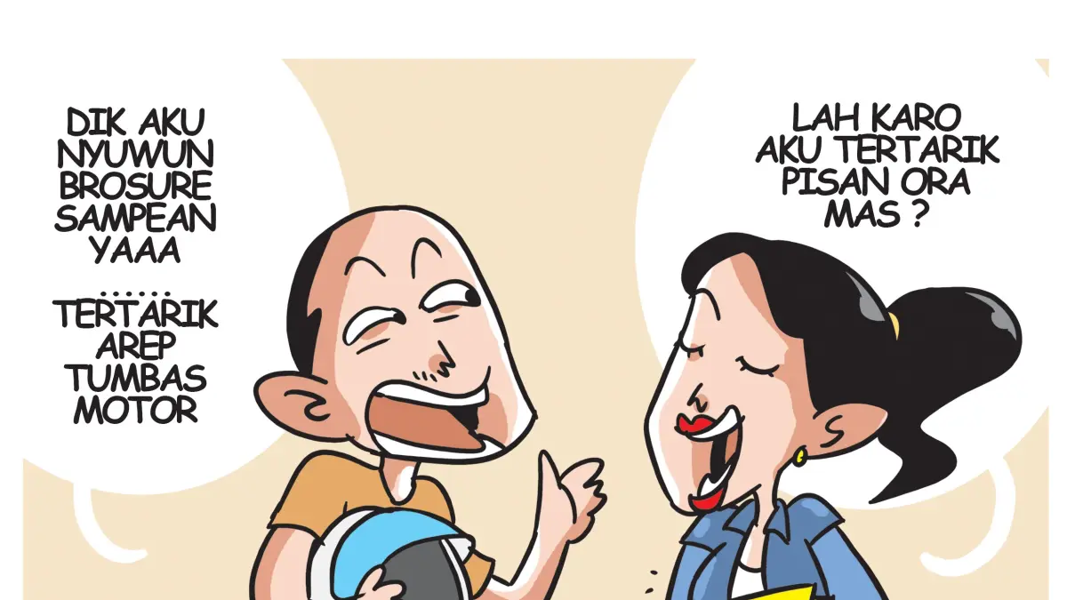Ilustrasi sales motor jadi pelakor. (Afrizal Syaiful M/JPRK)