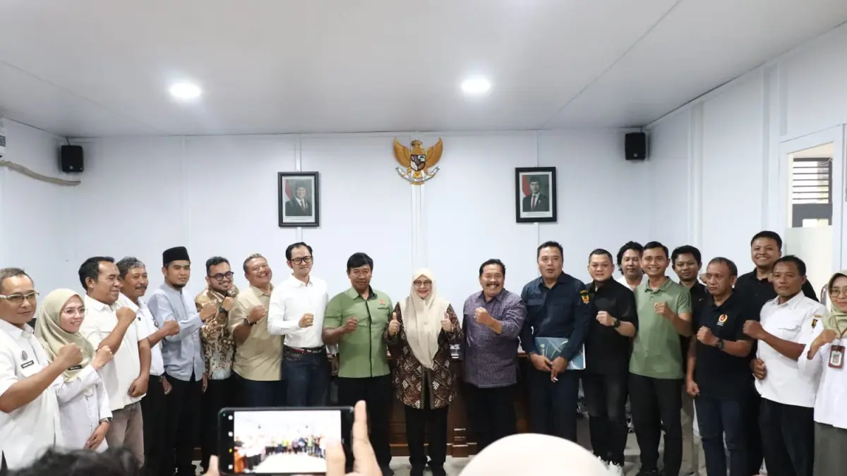 Audiensi KONI Kota Kediri bersama DPRD Kota Kediri pada Rabu (13/5).