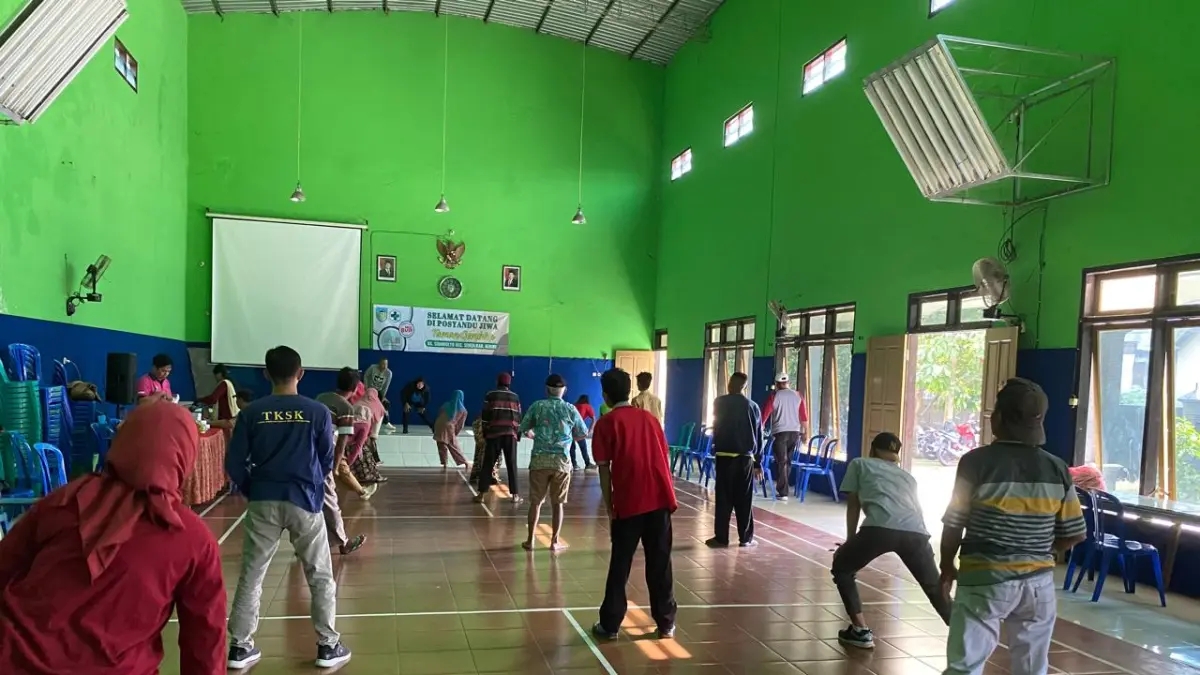 Kegiatan posyandu jiwa Desa Sidomulyo Semen 