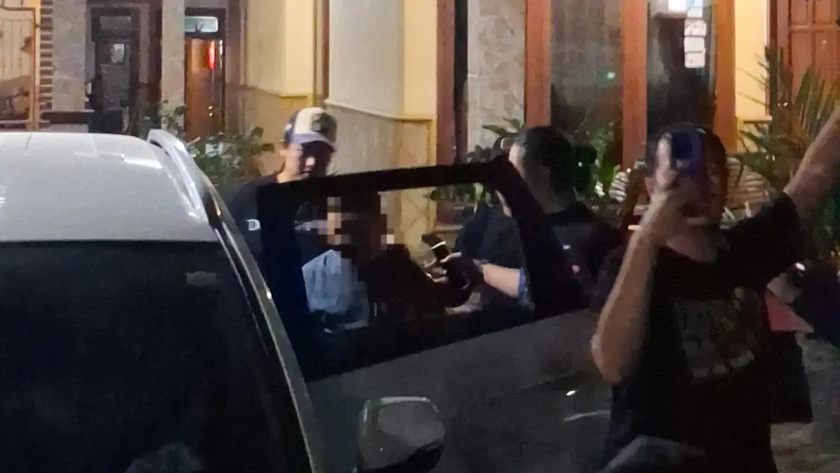 Polisi mengamankan terduga pelaku guru ngaji cabul. (Asad MS)