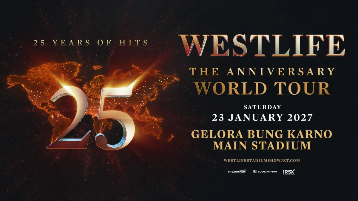 Westlife World Tour 23 Januari di GBK, Jakarta (westlifestadiumshowjkt.com)