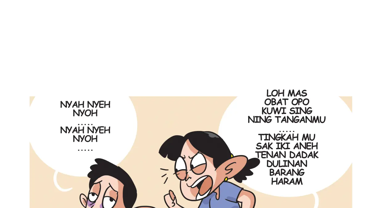 Ilustrasi kecanduan obat berujung pegat. (Afrizal Syaiful M/JPRK)