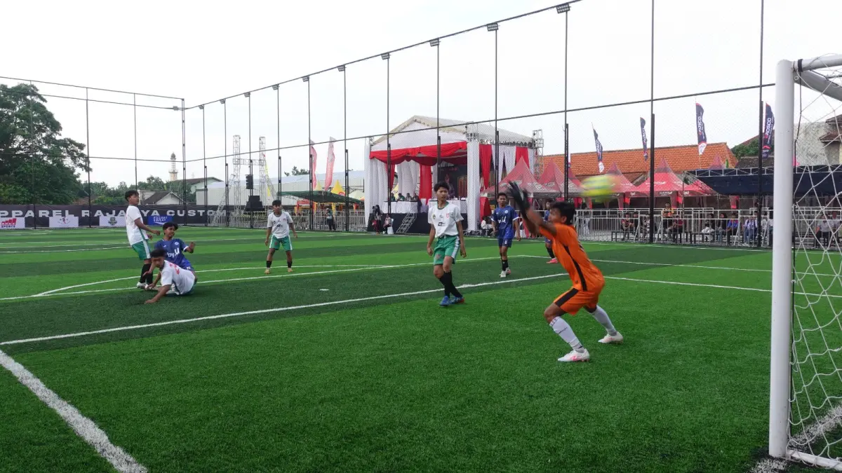 Turnamen Dandim Cup sebagai ajang pencarian bibit unggul di Kabupaten Kediri. (Foto: Basid Alharis)