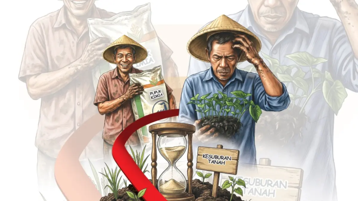Ilustrasi pertanian organi. (Ilustrasi Afrizal)