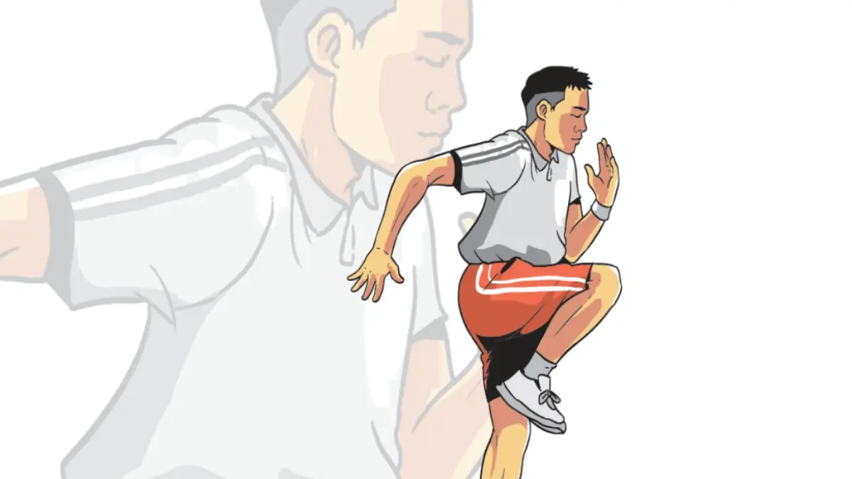 Ilustrasi lari (Ilustrasi Afrizal)
