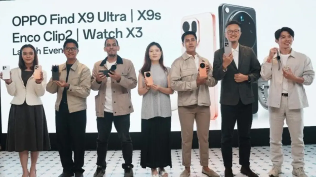 OPPO Find X9 Ultra, OPPO Find X9s, OPPO Enco Clip2 dan OPPO Watch X3 Resmi Meluncur (Foto : Dok. OPPO)