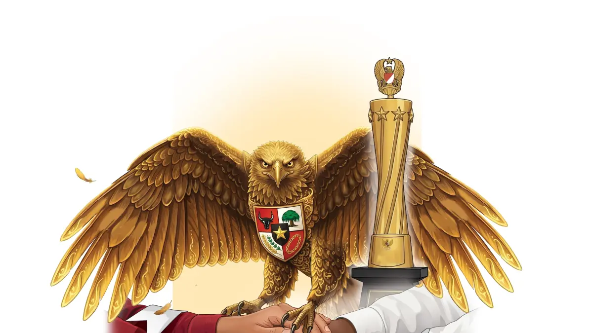 Ilustrasi hari lahir Pancasila. (Afrizal Syaiful M/JPRK)