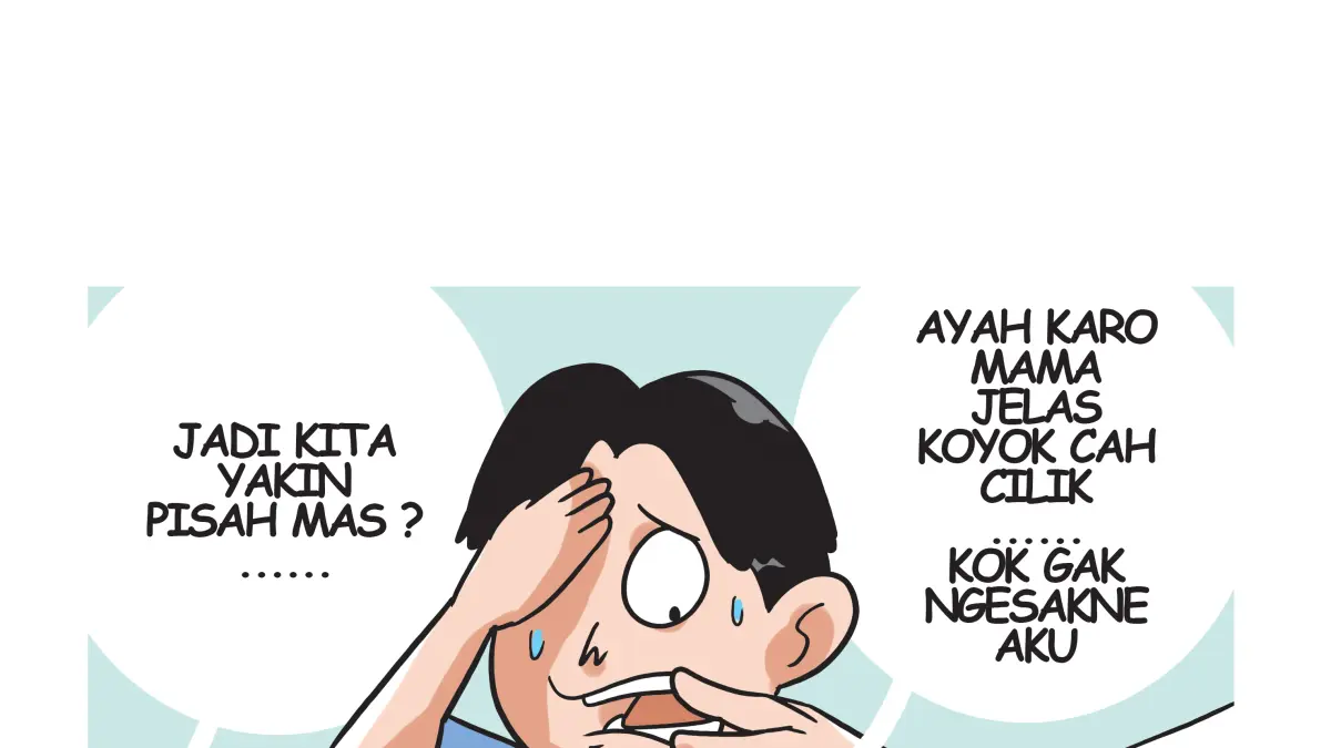 Ilustrasi beda aliran berujung pegatan. (Afrizal Syaiful M/JPRK)