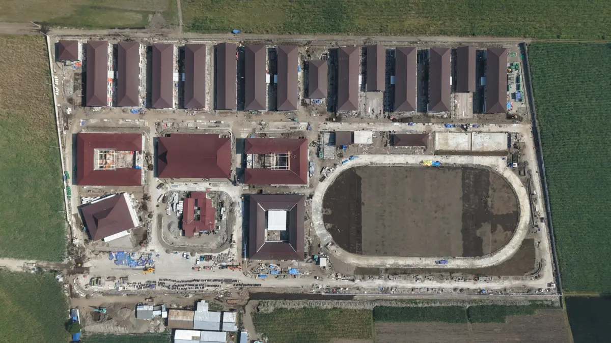 Layout area Sekolah Rakyat di Desa Plosokidul, Plosoklaten. (Dokumen Nindiya Karya)