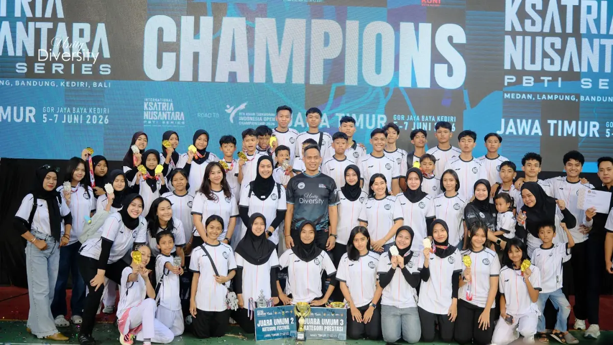 Atlet taekwondo Kota Kediri.
