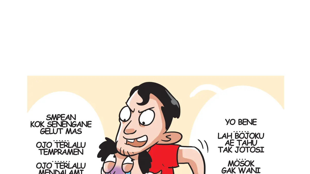 Ilustrasi tukang gelut, keluarga mawut. (Afrizal Syaiful M/JPRK)