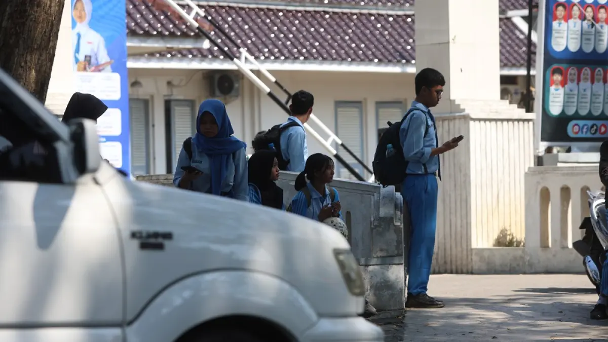 Ilustrasi pelajar SMA di Kota Kediri.