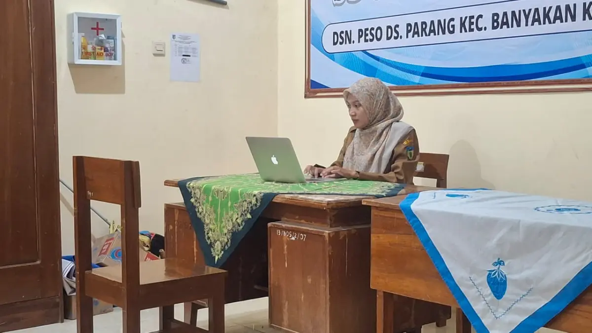 Suasana SPMB di SDN Parang 4, Banyakan yang sepi pendaftar. (Foto Asad MS)