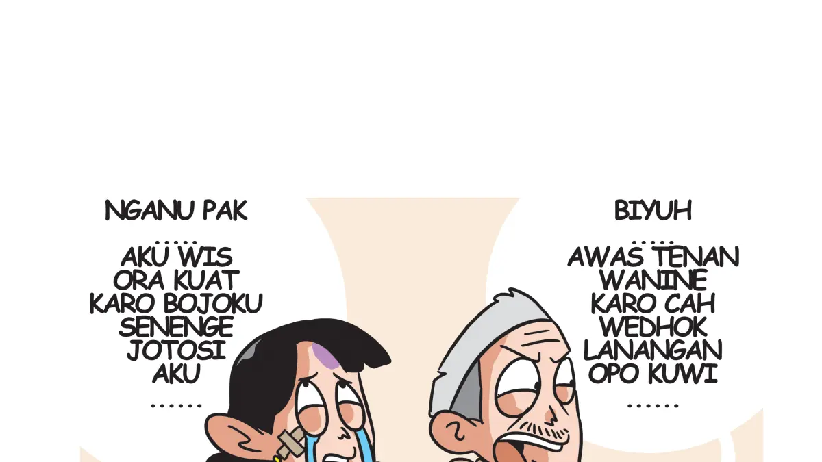 Ilustrasi bojone ngaplokan berujung pegatan. (Afrizal Syaiful M/JPRK)