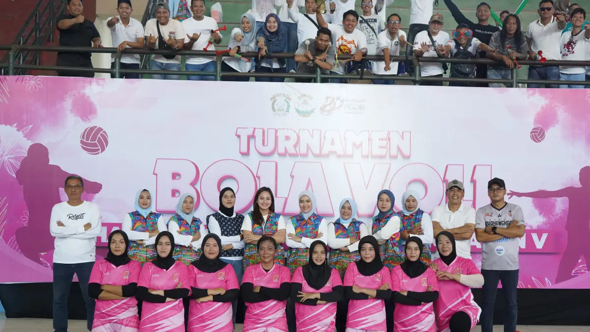 Tim Bhayangkari Cabang Kediri yang meraih perolehan memuaskan.