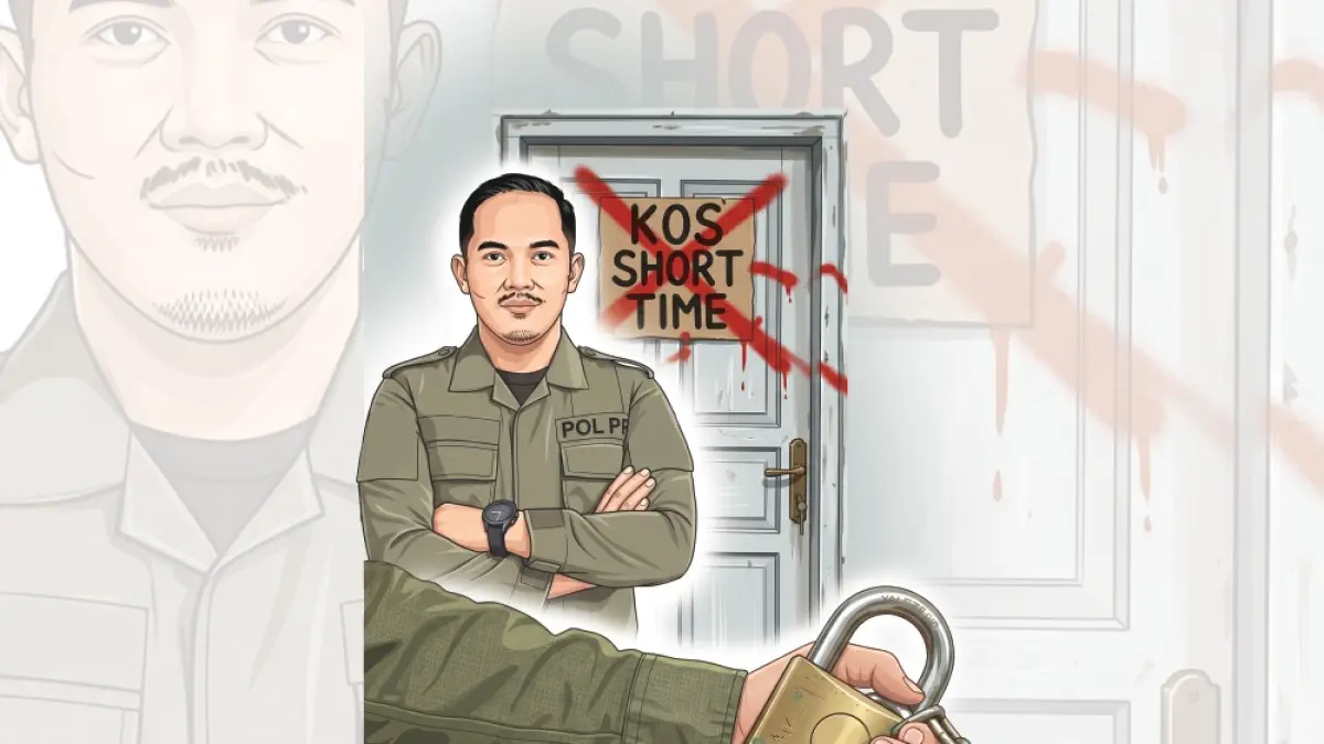Ilustrasi dewan minta Satpol PP lebih tegas menindak pemilik kos short time. (Afrizal Syaiful M/JPRK)