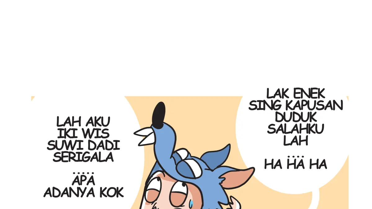 Ilustrasi manusia berhati serigala