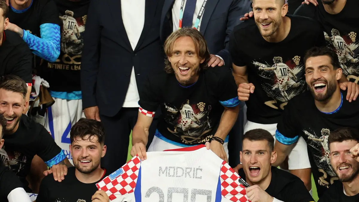 Luka Modric Ukir Rekor Bersejarah Bersama Kroasia ©x.com