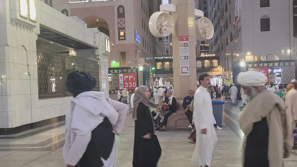 Suasana haji di Madinah. (Foto Abdullah Rosyaad)