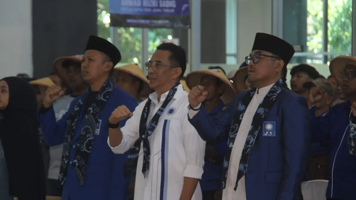 SOLID: DPD PAN Kabupaten Kediri mulai memanaskan mesin partai dengan menggelar rakerda kemarin. (Foto Asad MS)