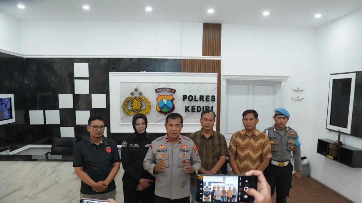 Waka Polres Kediri pastikan kasus diusut secara profesional. 