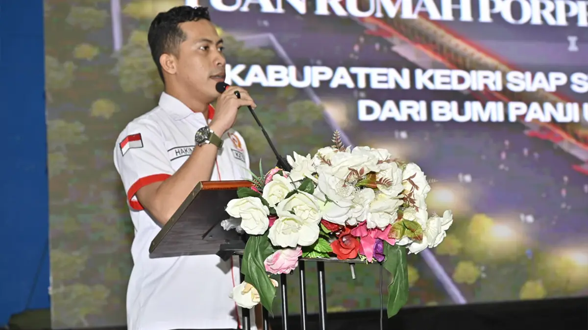 Ketua KONI Kabupaten Kediri Hakim Rahmadsyah Parnata.