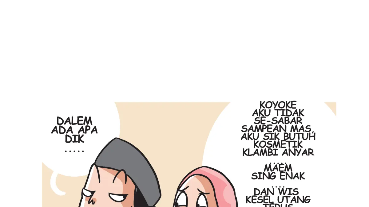 Ilutrasi nikah karena agama berpisah merga harta. (Afrizal Syaiful M/JPRK)