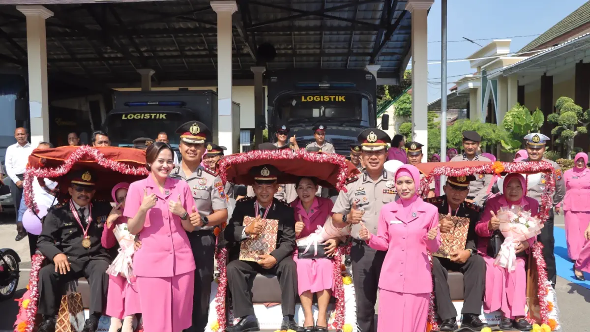 Total terdapat 29 personel yang memasuki masa pensiun.&nbsp;Rinciannya terdiri atas 12 perwira, 15 bintara, dan dua aparatur sipil negara (ASN).