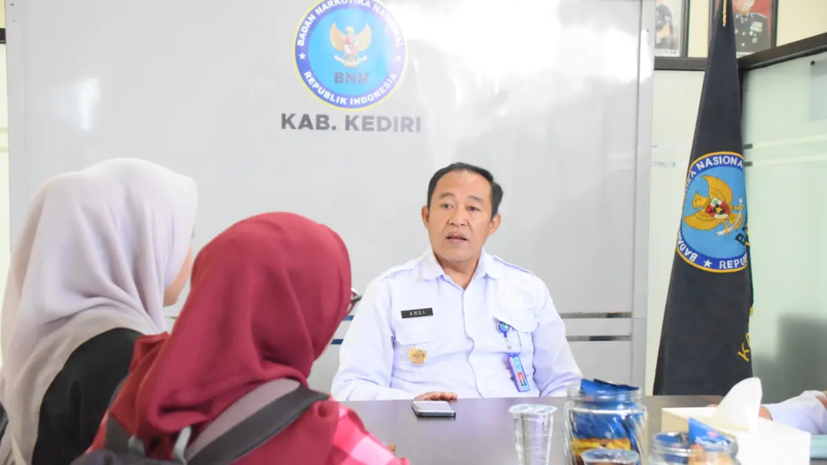 Kepala BNN Kabupaten Kediri AKBP Andi Febrianto Ali