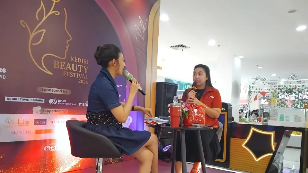 Bank Jatim memberikan edukasi keuangan di KBF 2026. (Diana Yunita Sari)&nbsp;