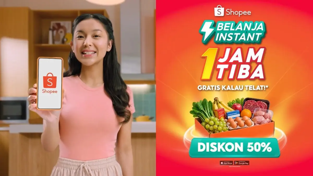 Belanja Instant 1 Jam Tiba