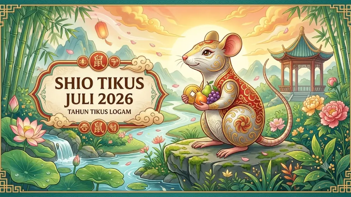 Ilustrasi Shio Tikus.