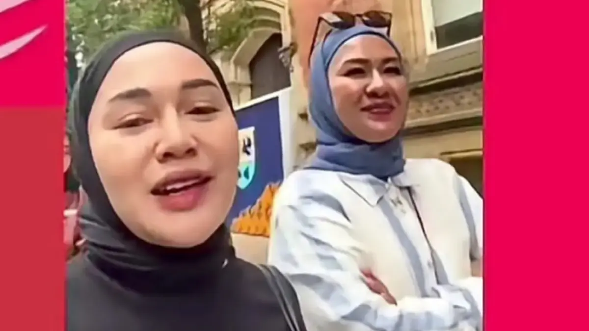 dr. Anggi Aprilyani masuk gereja (Tangkapan layar)