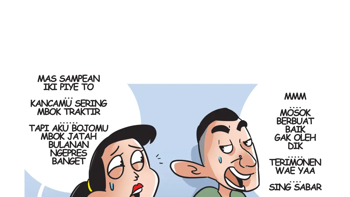 Ilustrasi watake kaku, bojone mlayu. (Afrizal Syaiful M/JPRK)
