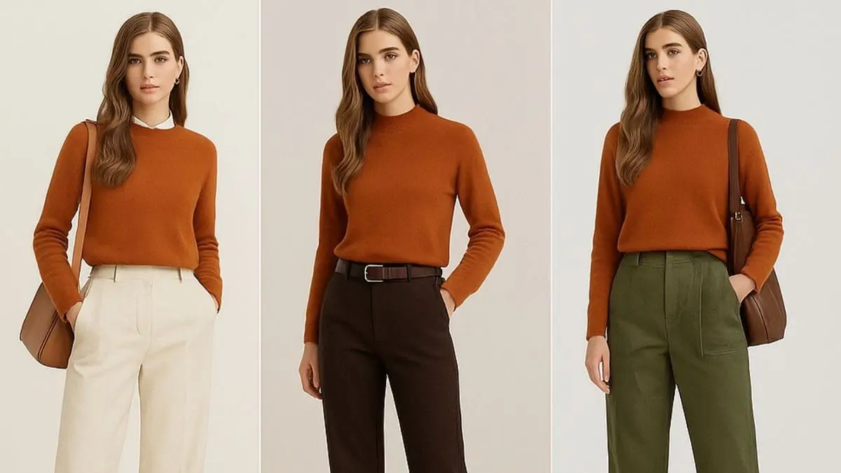 Outfit yang cocok untuk kulit warm tone. (Sumber : Pinterest)