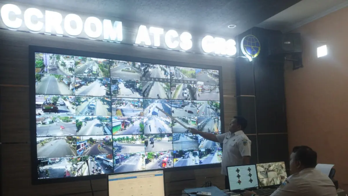 Area Traffic Control System ATCS Dishub Kab. Kediri (Sumber Foto : Imam Fathoni/JPRK)