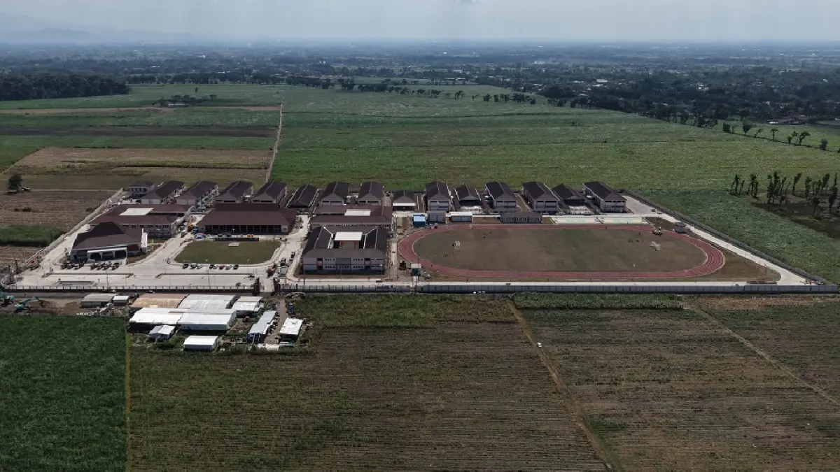 Kondisi Sekolah Rakyat Kabupaten Kediri yang mencapai 95 persen. (Foto Wahyu Adji)